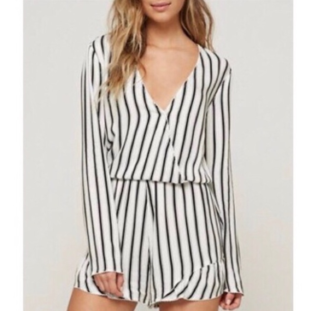 House of Harlow 1960 Striped Romper
